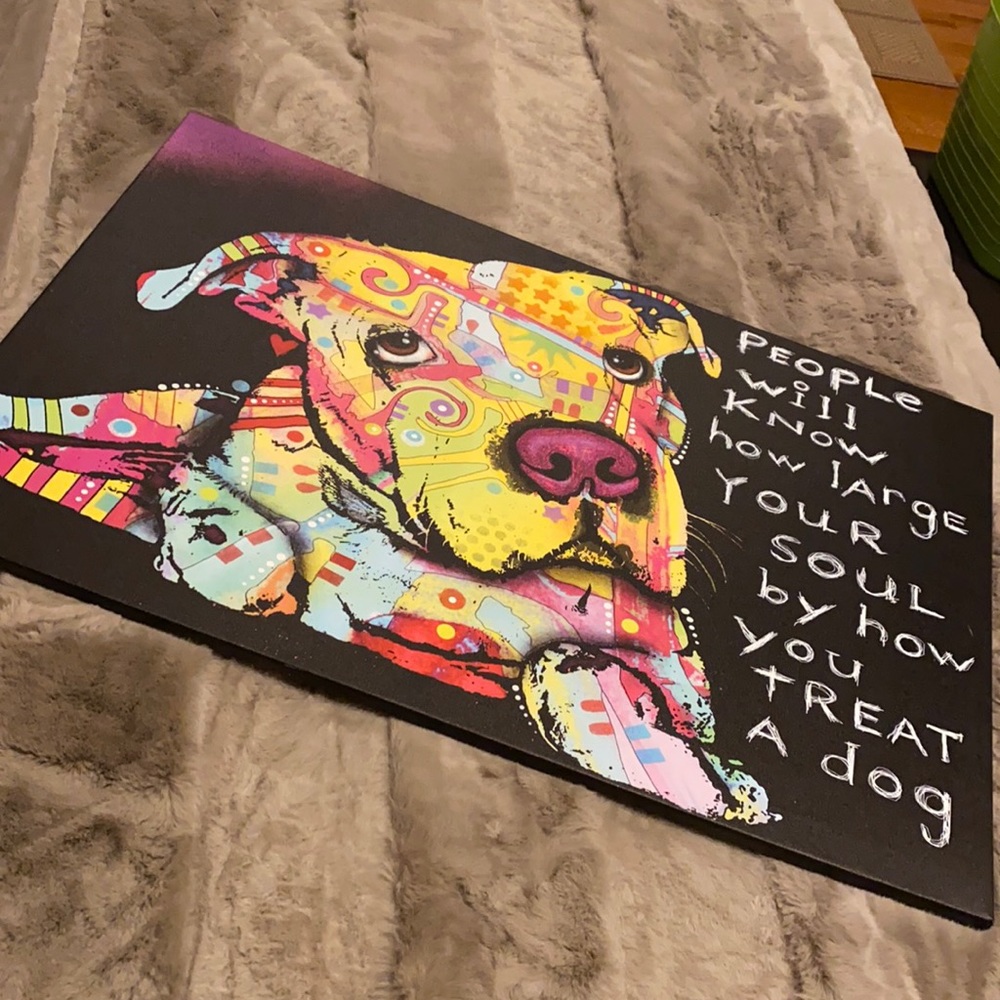 Dean Russo pitbull painting.